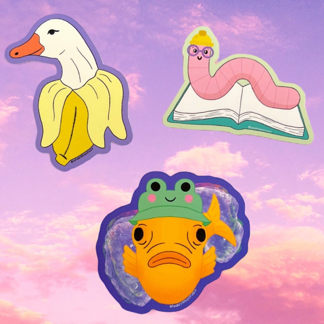 Edworm Booker sticker