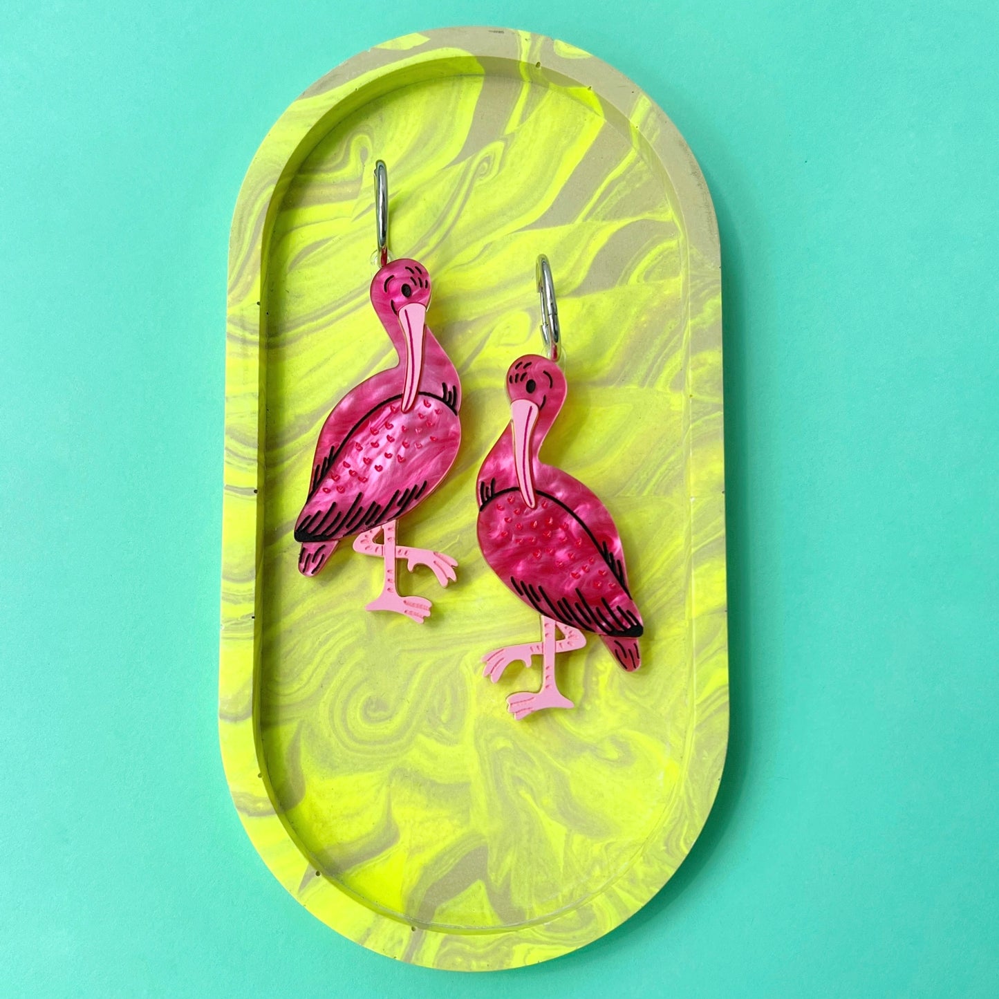 Scarlet Ibis earrings
