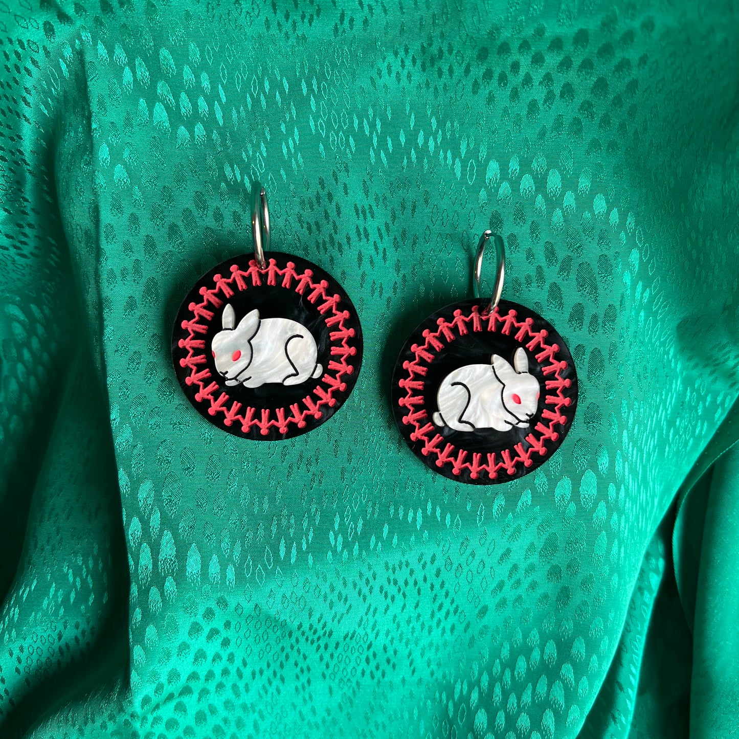 Us rabbit earrings