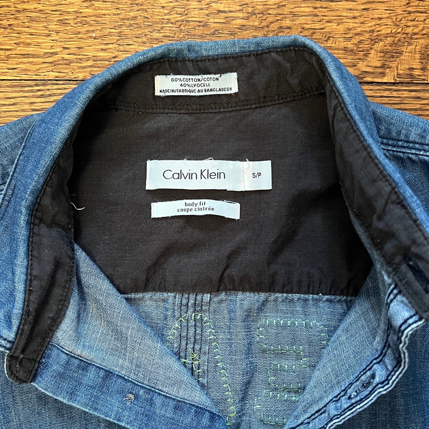 Death to Data Centers upcycled button up