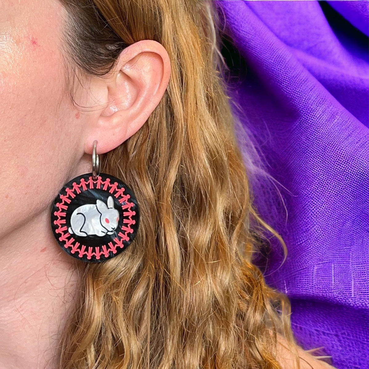 Us rabbit earrings
