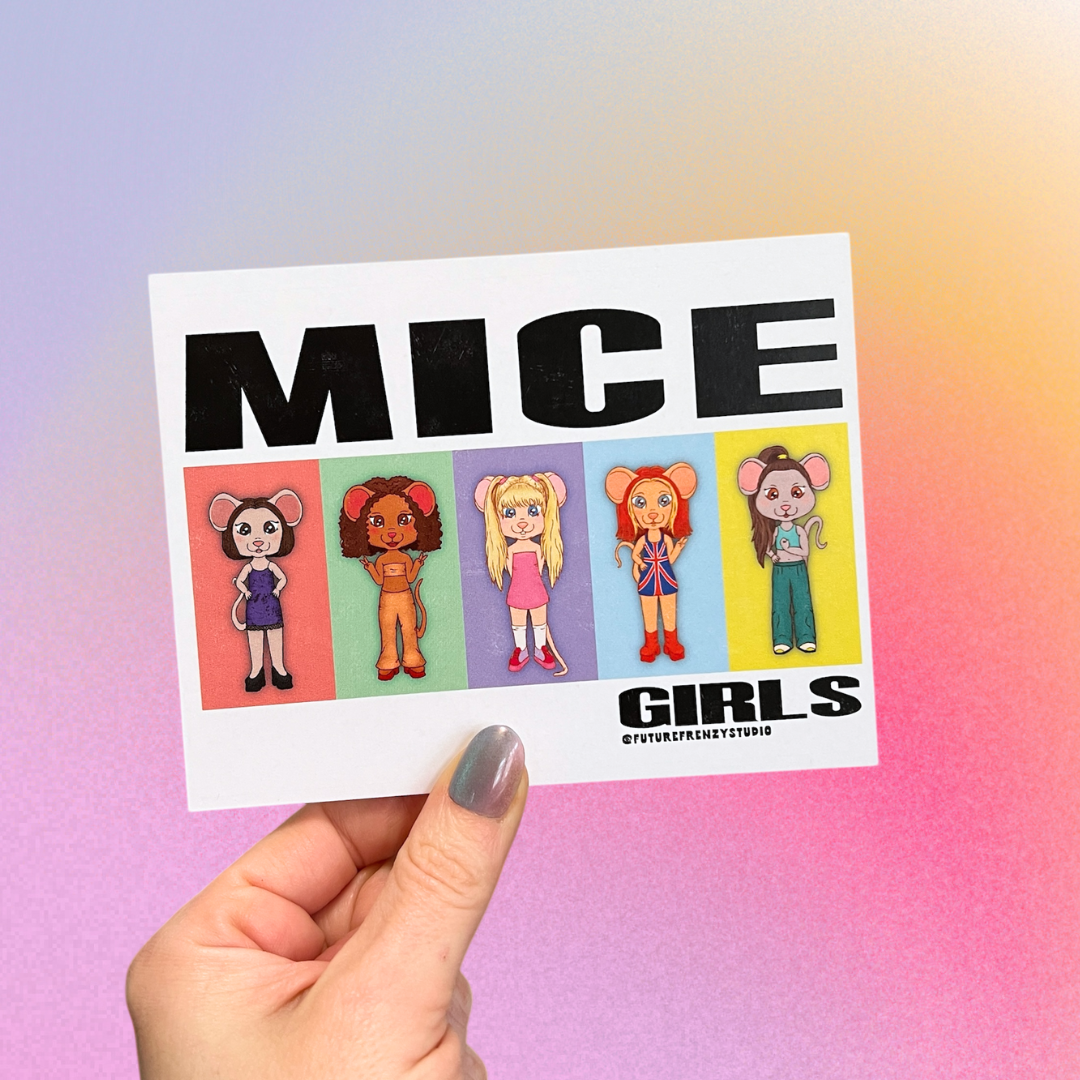 Mice Girls postcard