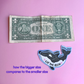 Gladis the orca "eat the rich" sticker regular size