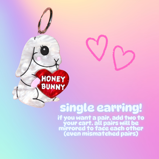 Honey bunny *single earring*