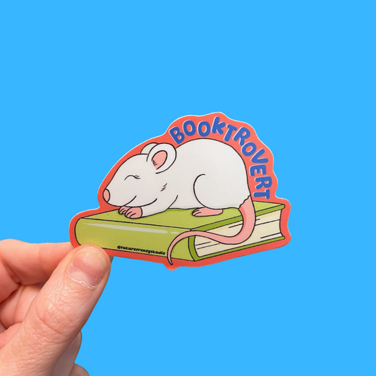 Booktrovert sticker