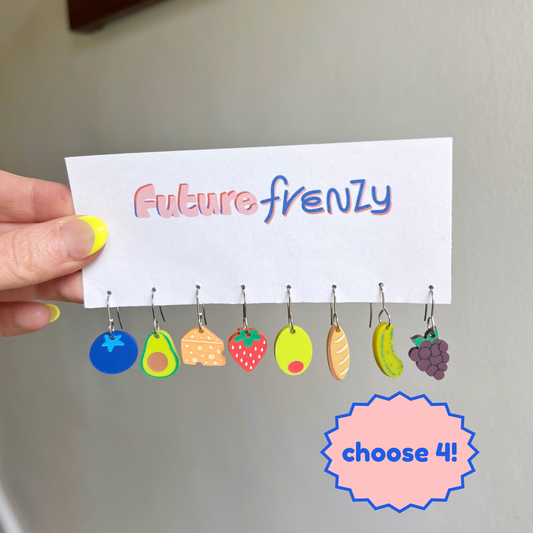 Picnic basket earrings (choose 4)