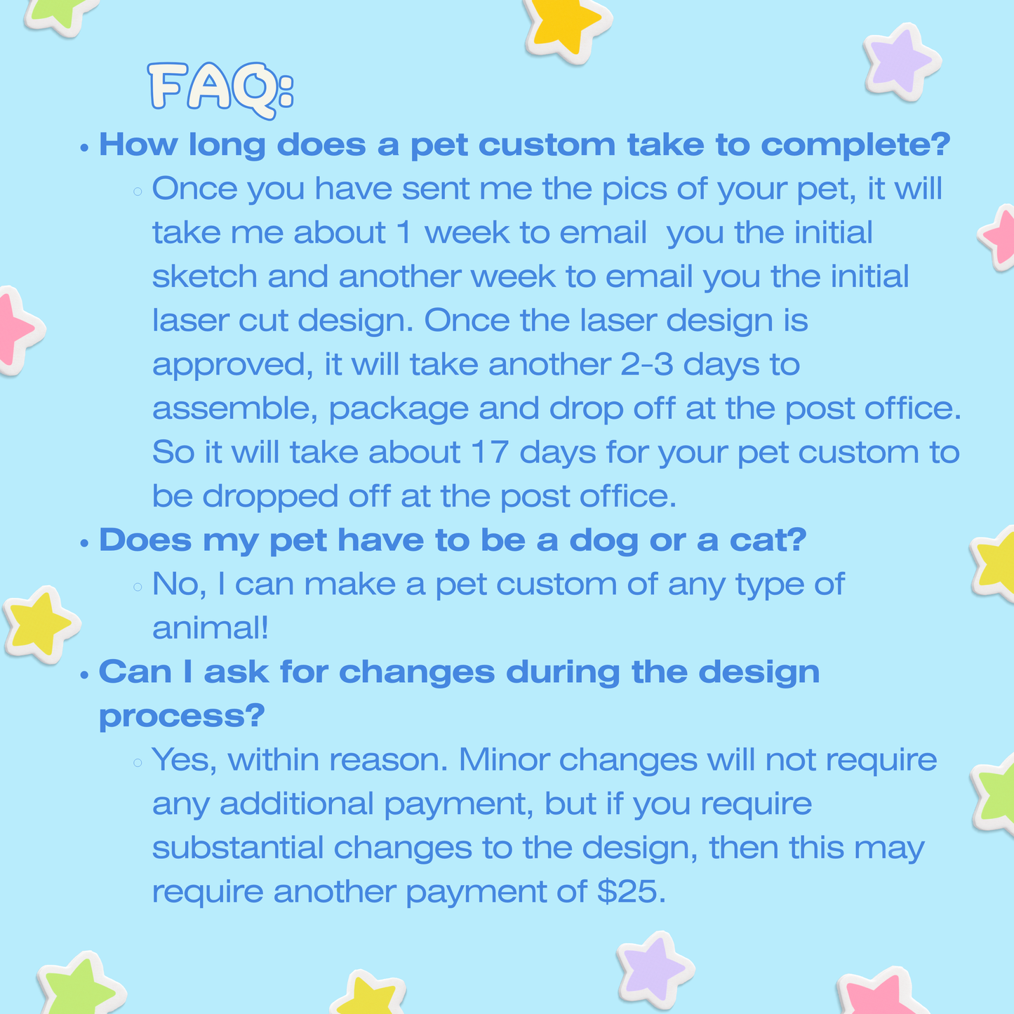 Pet custom - design fee