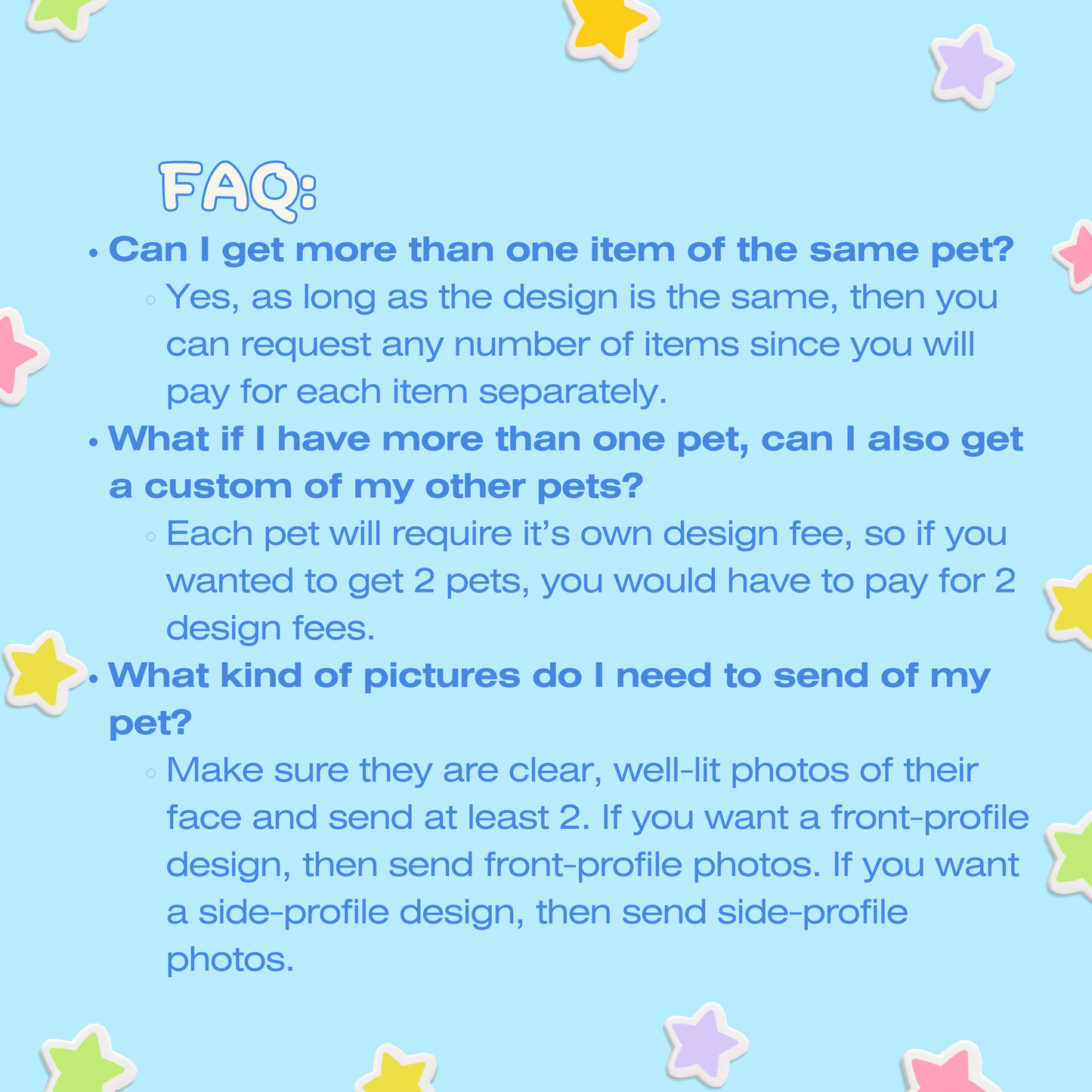 Pet custom - design fee