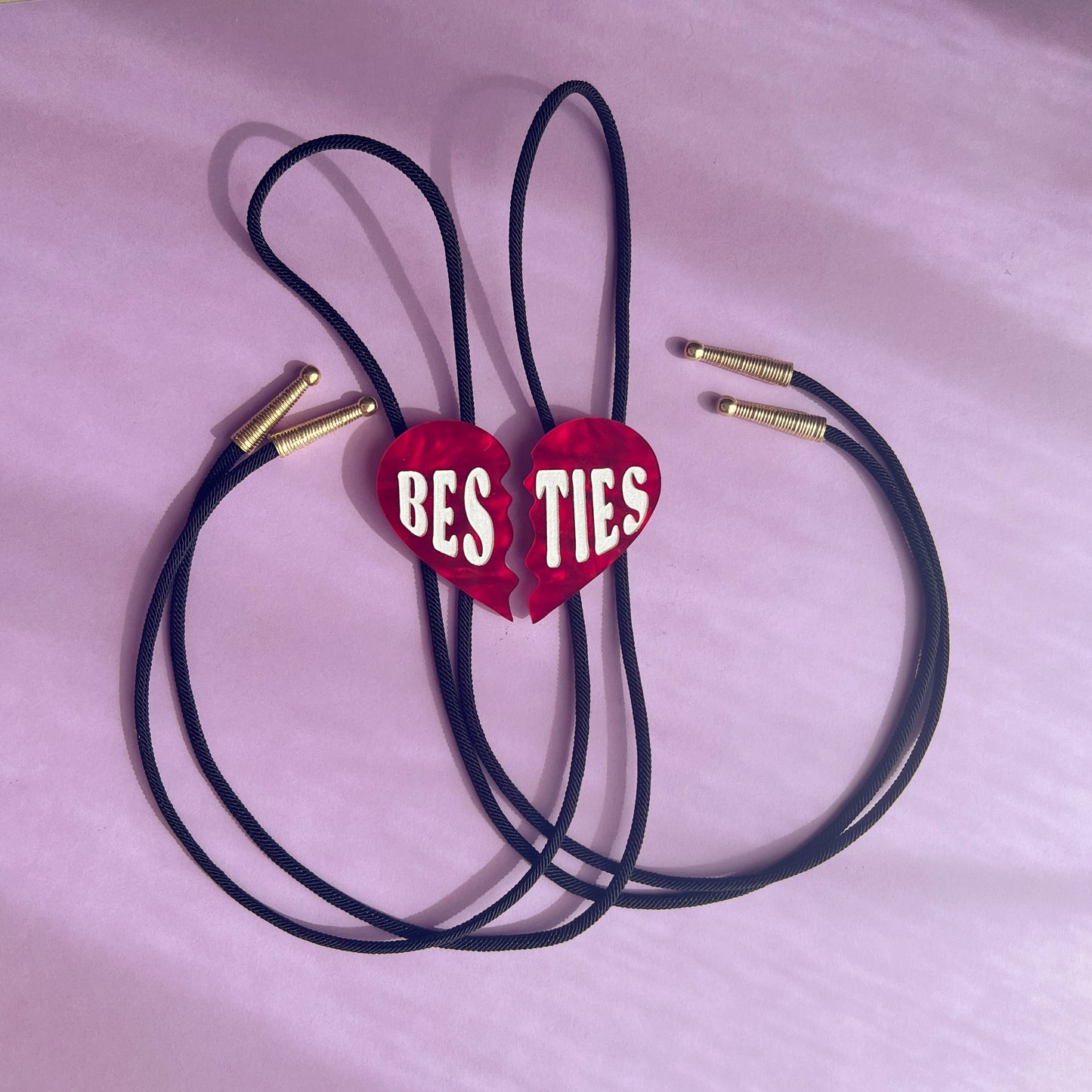 Besties bolo ties (comes as a set)