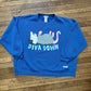 Diva down opossum sweatshirt (blue)