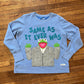 Kermit "same as it ever was" sweatshirt (light blue)