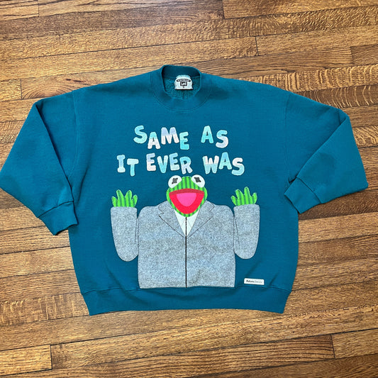 Kermit "same as it ever was" sweatshirt (teal)