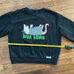 Diva down opossum sweatshirt (black)