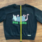Diva down opossum sweatshirt (black)