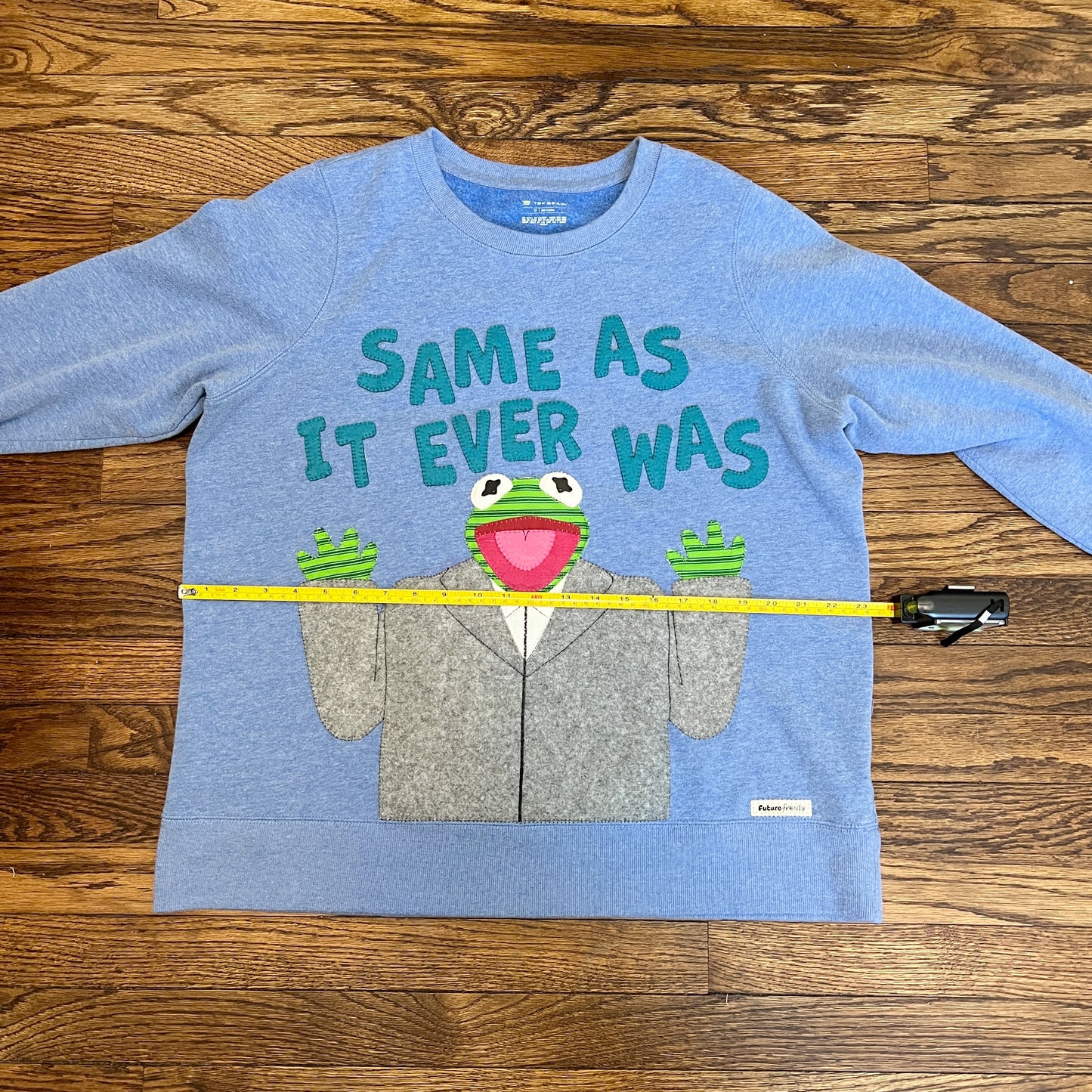 Kermit "same as it ever was" sweatshirt (light blue)