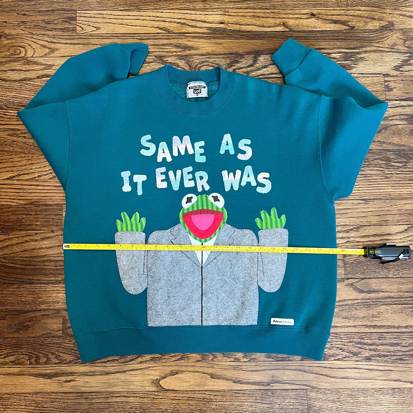 Kermit "same as it ever was" sweatshirt (teal)