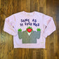 Kermit "same as it ever was" sweatshirt (light pink almost lavender)