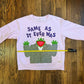 Kermit "same as it ever was" sweatshirt (light pink almost lavender)