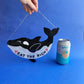 Eat the Rich Orca wall hanging