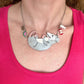 Playing dead opossum necklace