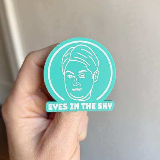 Eyes in the Sky pin (iridescent) brooch/pin