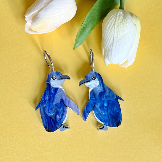 Fairy penguin earrings