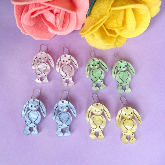 Jelly bunny earrings