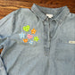 H2O > A.I. denim fringe pullover shirt