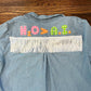 H2O > A.I. denim fringe pullover shirt