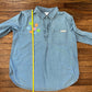H2O > A.I. denim fringe pullover shirt