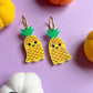 Pineapple ghost earrings