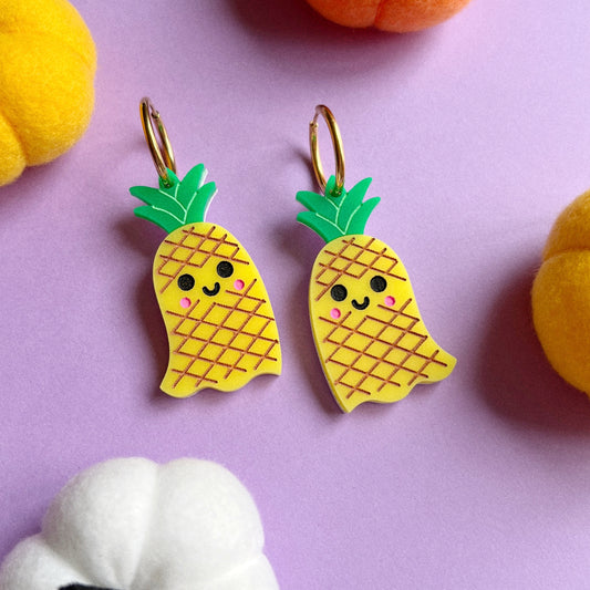 Pineapple ghost earrings