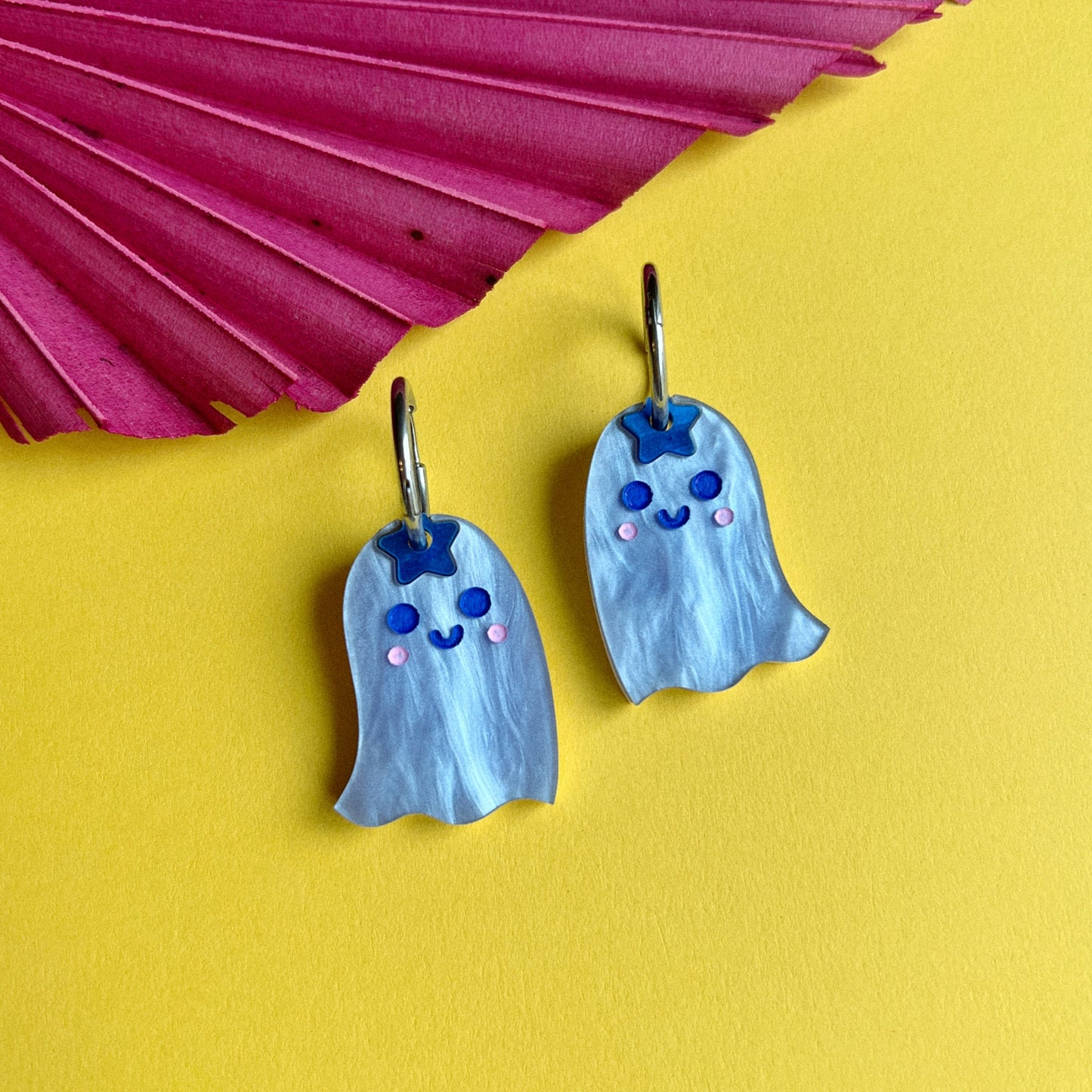 Blueberry ghost earrings