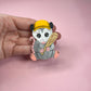 Baseball Opossum Brooch or Magnet (choose your hat color)
