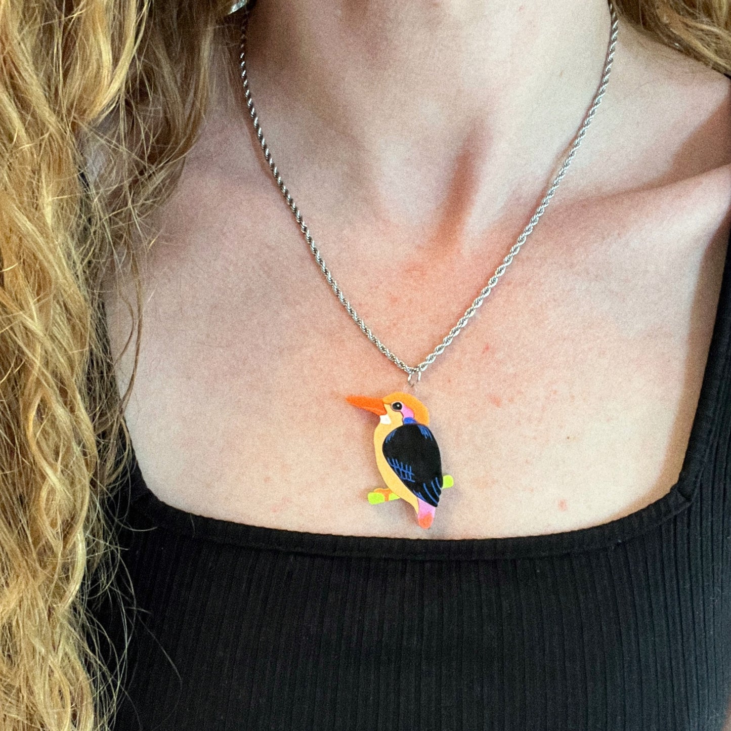 Dwarf kingfisher necklace
