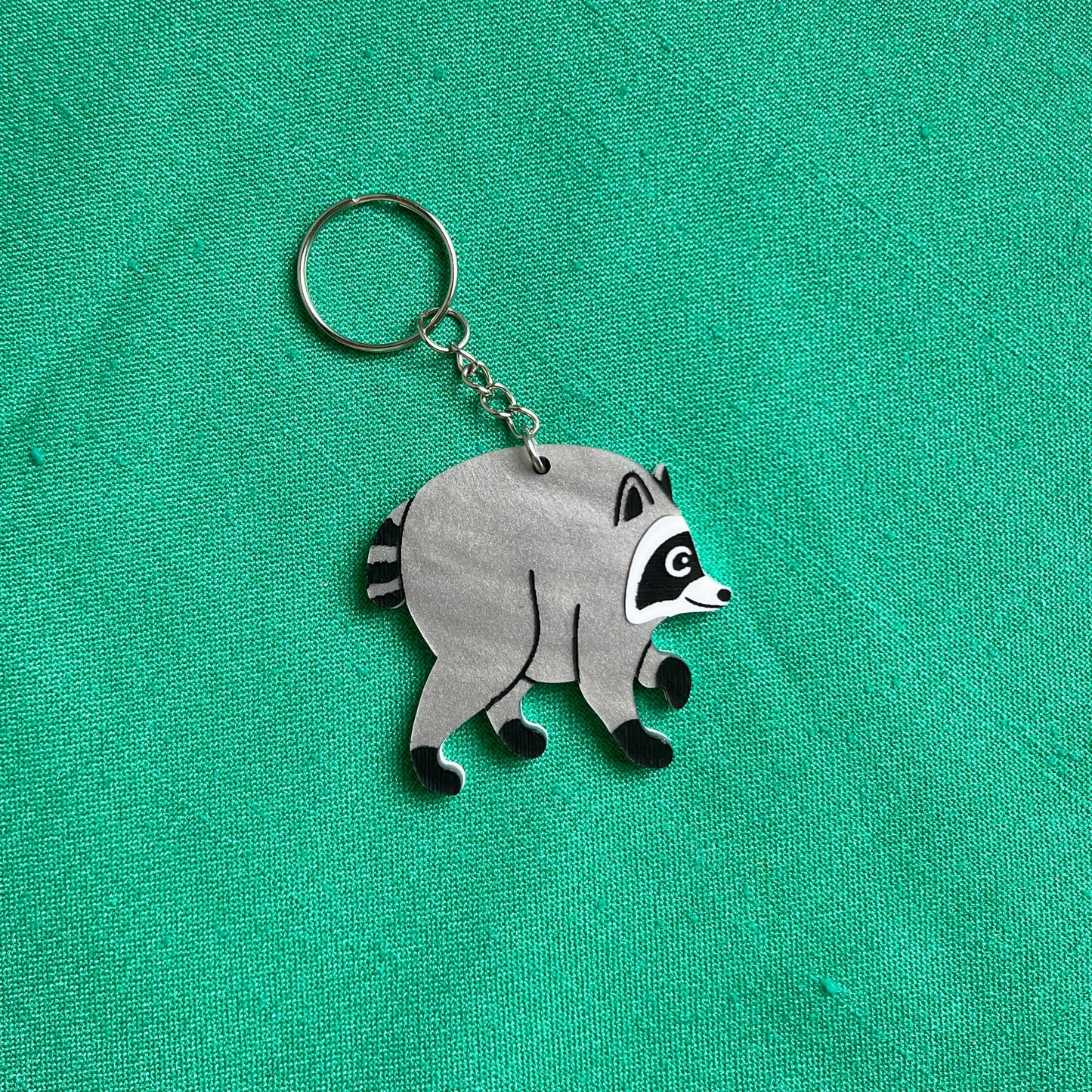 Jimothy raccoon keychain