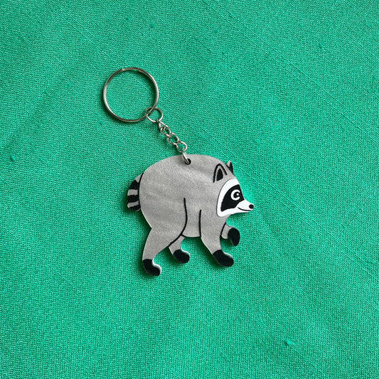 Jimothy raccoon keychain