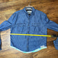Death to Data Centers upcycled button up