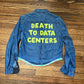 Death to Data Centers upcycled button up