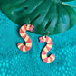 Slimey worm earrings (small version)