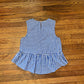 Slimey blue/white checkered top