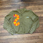 Slimey olive green button up shirt