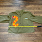 Slimey olive green button up shirt