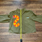 Slimey olive green button up shirt