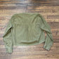 Slimey olive green button up shirt