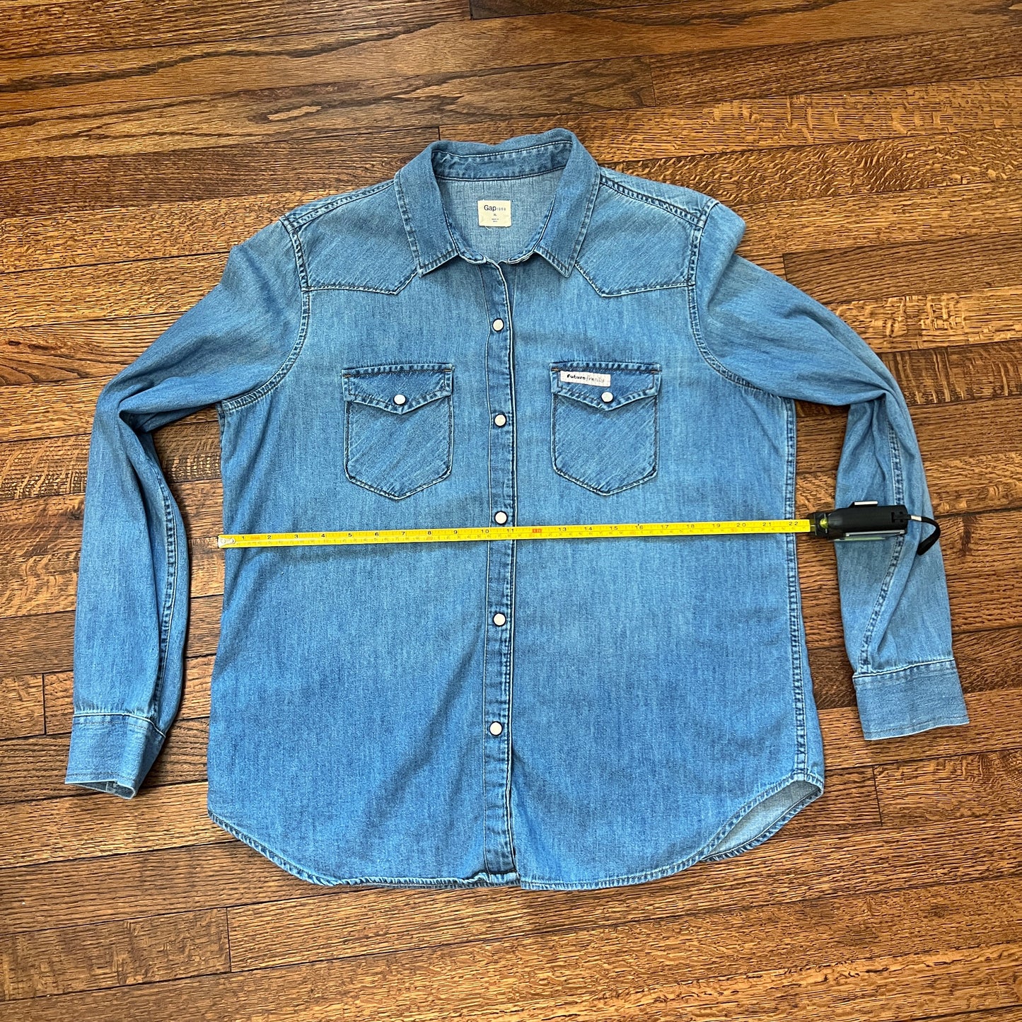 Jimothy denim button-up shirt