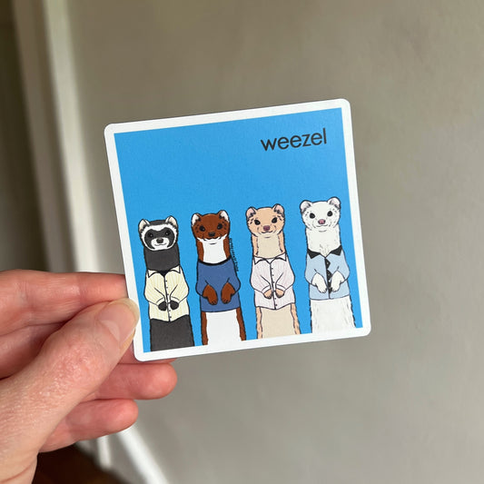 Weezel vinyl magnet
