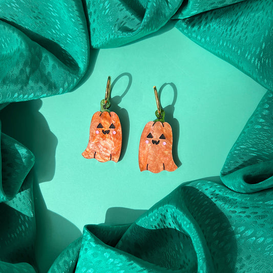 Pumpkin Ghost earrings