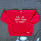 A.I. is poop - red sweatshirt
