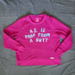 A.I. is poop - raspberry sweatshirt